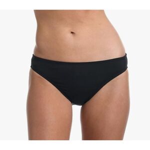 NEW La Blanca LaBlanca Bikini Bottom ONLY Black Size 12 NWT Island Goddess Swim